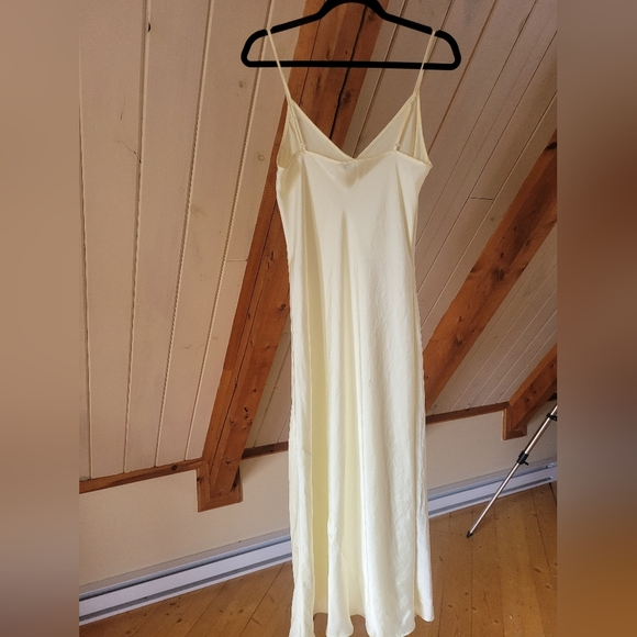 Wilfred Light Yellow Slip Dress M - Picture 3 of 4